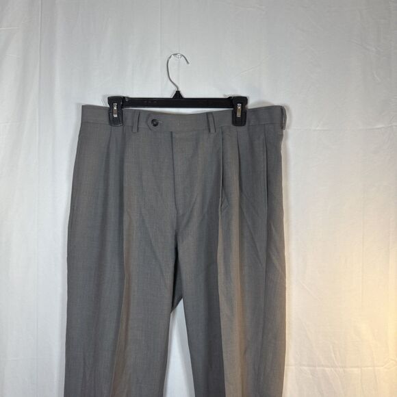 Lauren Ralph Lauren Mens Classic Fit Grey Dress Pants Size 34 X 32 Preowned - Picture 2 of 16